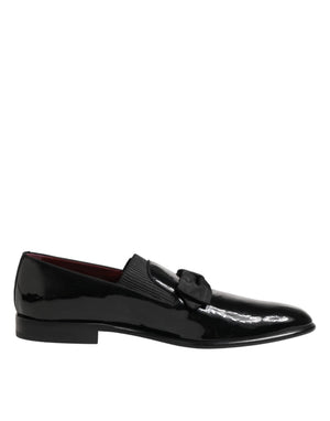 Schwarze Leder-Loafer für Herren