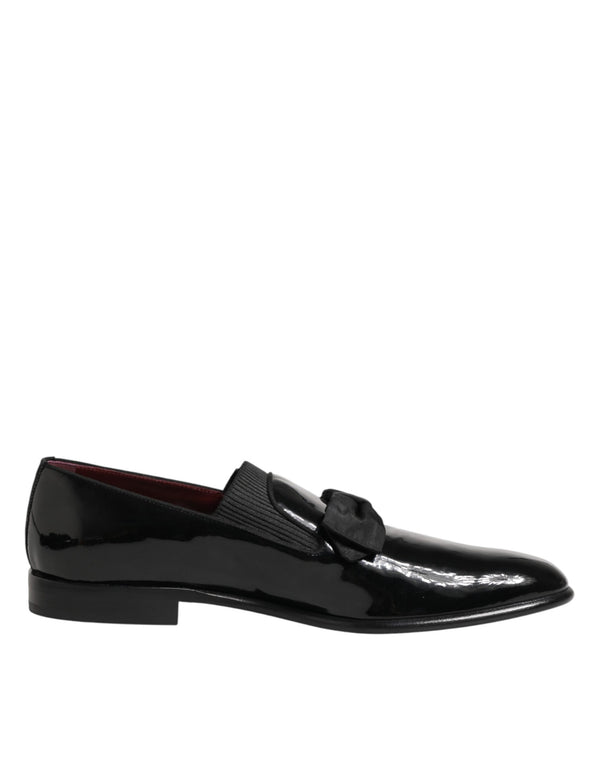Schwarze Leder-Loafer für Herren