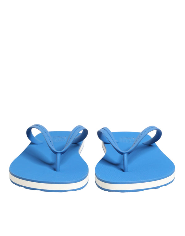 Blaue und Weiße Logo-Strandschuhe
