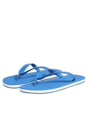 Blaue und Weiße Logo-Strandschuhe