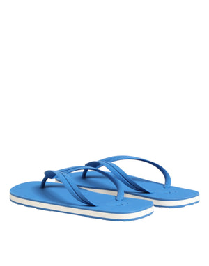 Blaue und Weiße Logo-Strandschuhe