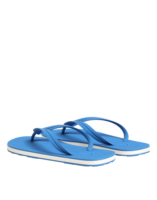 Blaue und Weiße Logo-Strandschuhe
