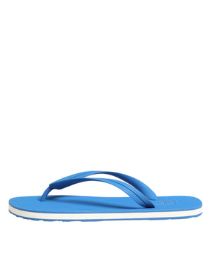 Blaue und Weiße Logo-Strandschuhe