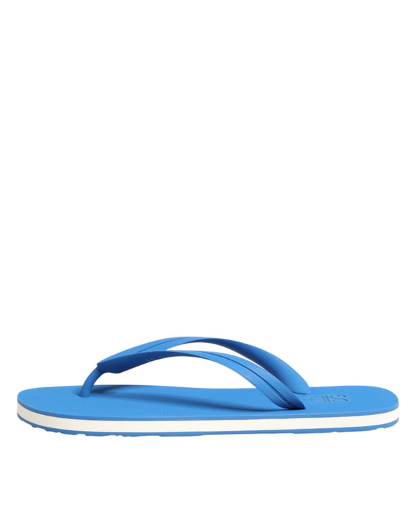 Blaue und Weiße Logo-Strandschuhe