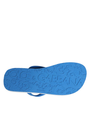 Blaue und Weiße Logo-Strandschuhe
