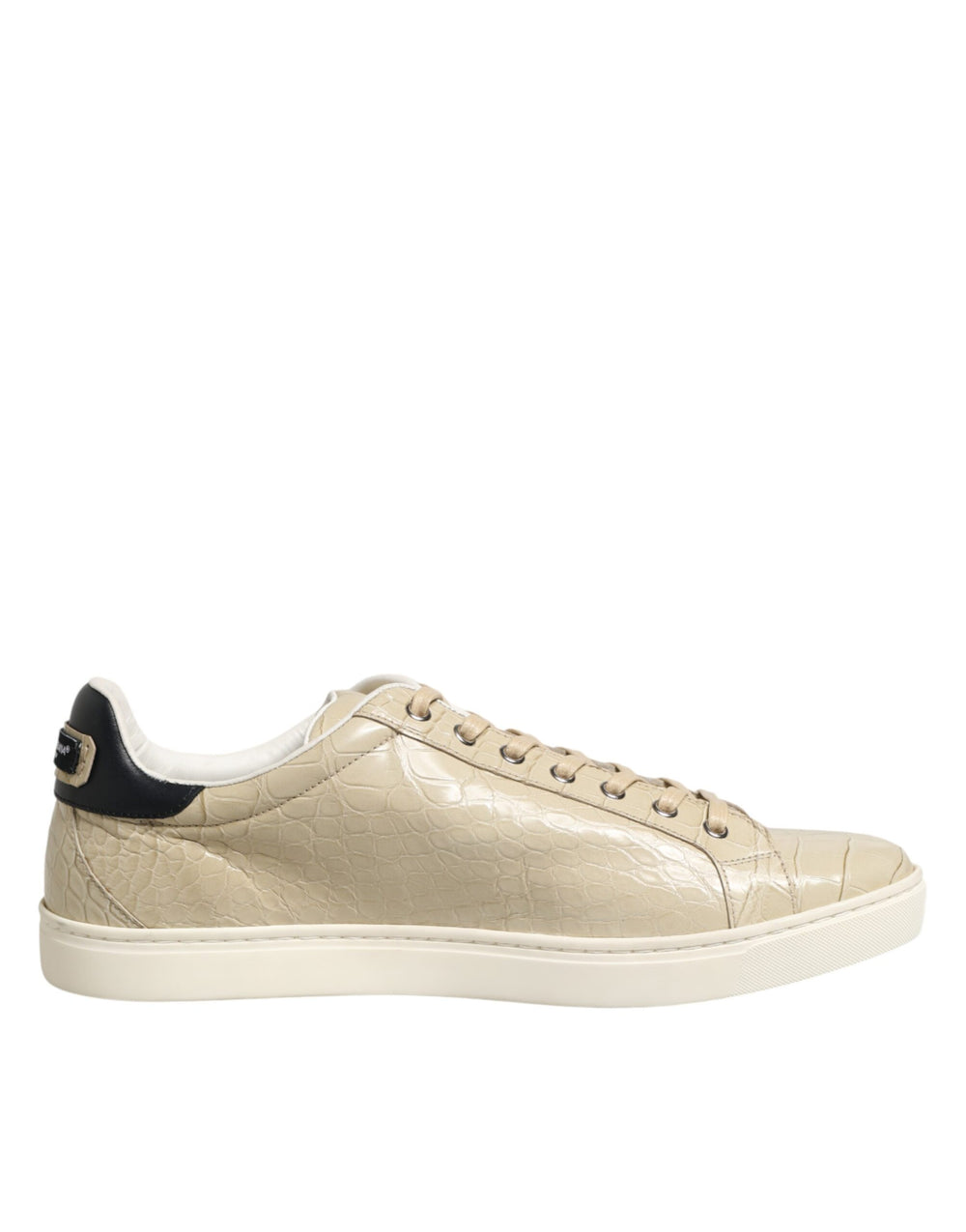 Beige London Leder-Sneakers