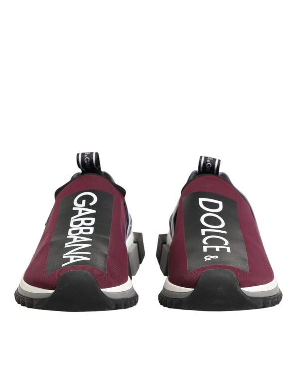 Bordeauxrote Sorrento Herren-Slip-On-Sneaker