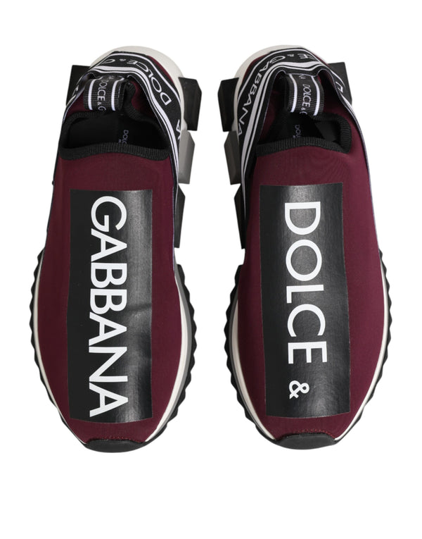 Bordeauxrote Sorrento Herren-Slip-On-Sneaker