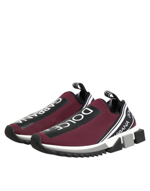 Bordeauxrote Sorrento Herren-Slip-On-Sneaker
