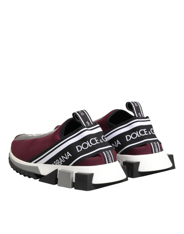 Bordeauxrote Sorrento Herren-Slip-On-Sneaker