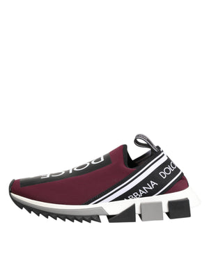 Bordeauxrote Sorrento Herren-Slip-On-Sneaker