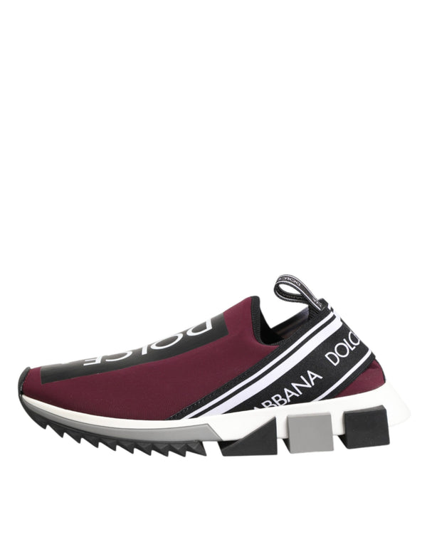 Bordeauxrote Sorrento Herren-Slip-On-Sneaker