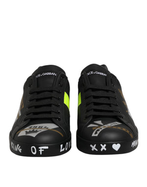 Schwarze Sneakers mit Kronenlogo für Herren