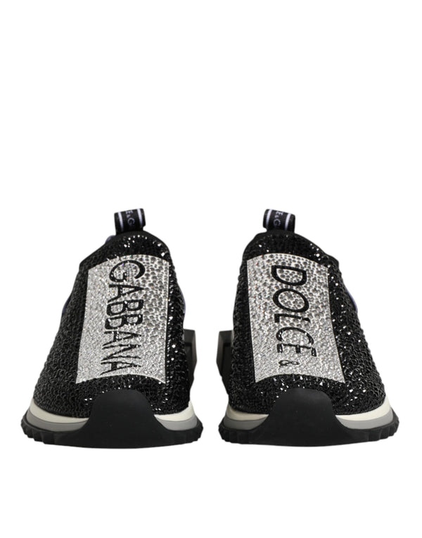 Schwarze Sorrento Sneaker mit Strass-Details