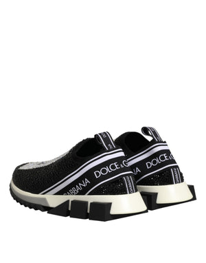 Schwarze Sorrento Sneaker mit Strass-Details