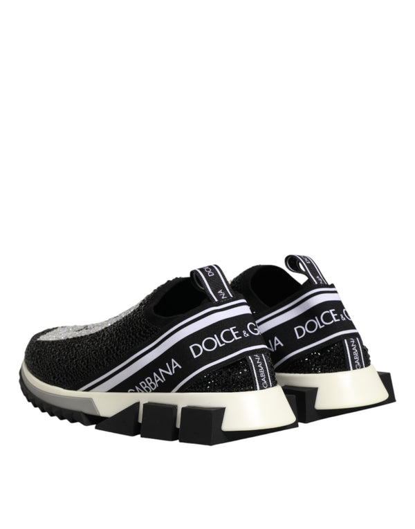 Schwarze Sorrento Sneaker mit Strass-Details