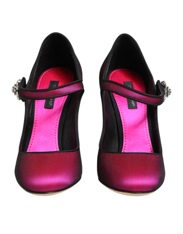 Pinke Strass Mary Janes Pumps