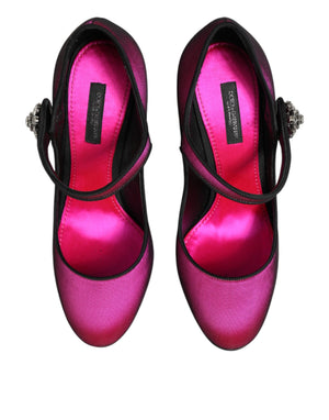 Pinke Strass Mary Janes Pumps