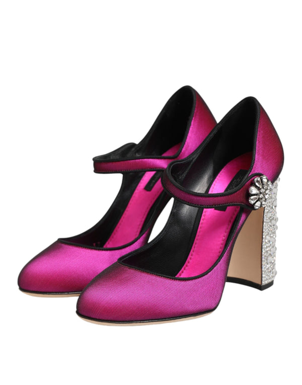 Pinke Strass Mary Janes Pumps