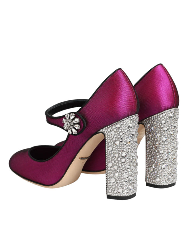 Pinke Strass Mary Janes Pumps