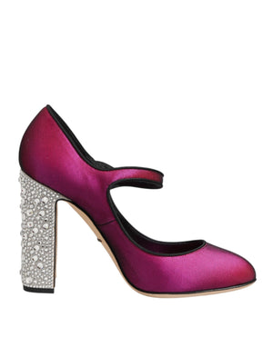 Pinke Strass Mary Janes Pumps