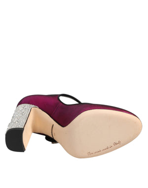 Pinke Strass Mary Janes Pumps