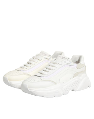 Weiße Leder-Daymaster Low-Top Sneakers
