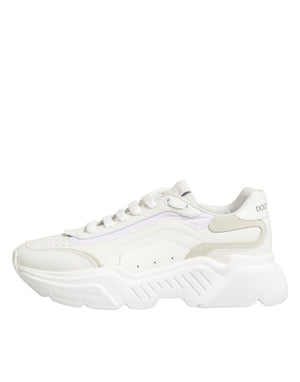 Weiße Leder-Daymaster Low-Top Sneakers