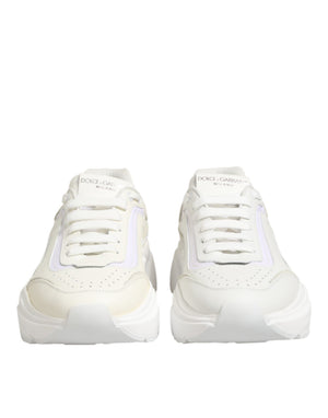 Weiße Leder-Daymaster Low-Top Sneakers
