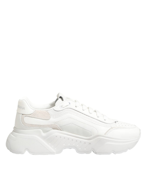 Weiße Leder-Daymaster Low-Top Sneakers