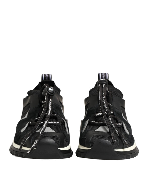 Schwarze Sorrento-Trekking-Sneakers aus Mesh