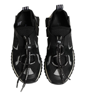 Schwarze Sorrento-Trekking-Sneakers aus Mesh