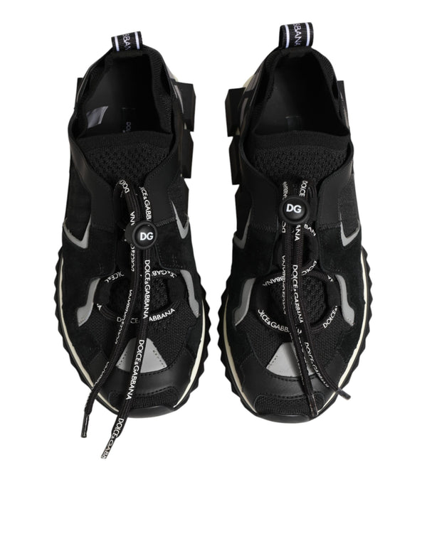 Schwarze Sorrento-Trekking-Sneakers aus Mesh
