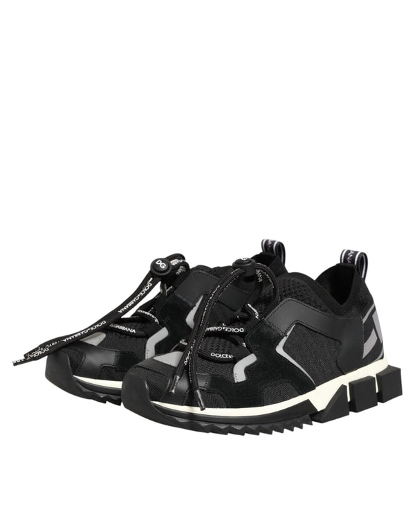 Schwarze Sorrento-Trekking-Sneakers aus Mesh
