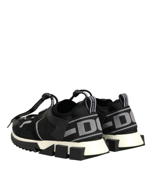 Schwarze Sorrento-Trekking-Sneakers aus Mesh