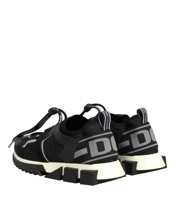 Schwarze Sorrento-Trekking-Sneakers aus Mesh