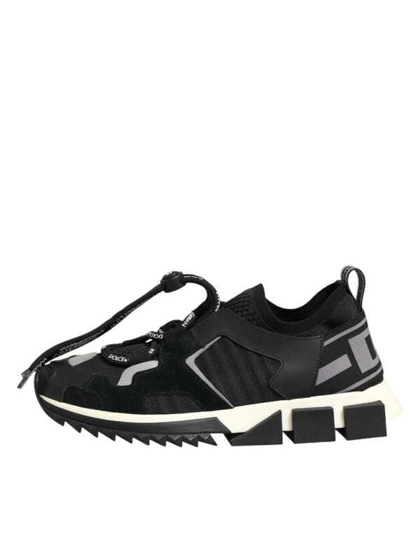 Schwarze Sorrento-Trekking-Sneakers aus Mesh