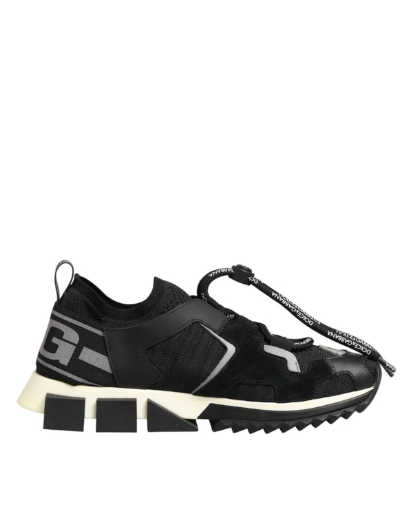 Schwarze Sorrento-Trekking-Sneakers aus Mesh