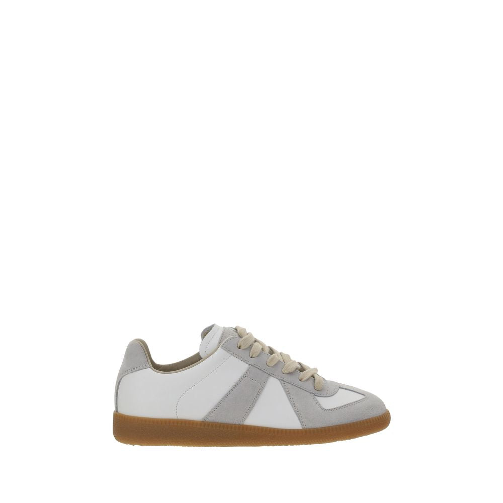 Weiße Sneakers aus Kalbsleder Bos Taurus