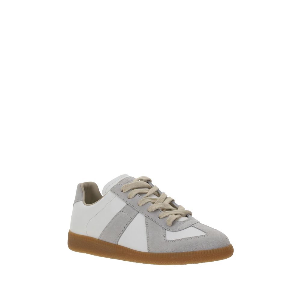 Weiße Sneakers aus Kalbsleder Bos Taurus