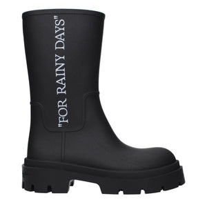 Schwarze Baumwoll-Knöchelstiefel