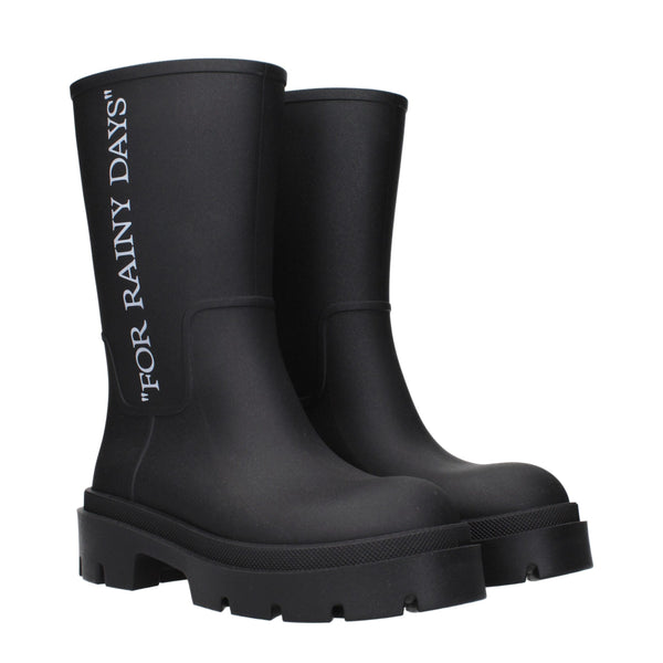Schwarze Baumwoll-Knöchelstiefel