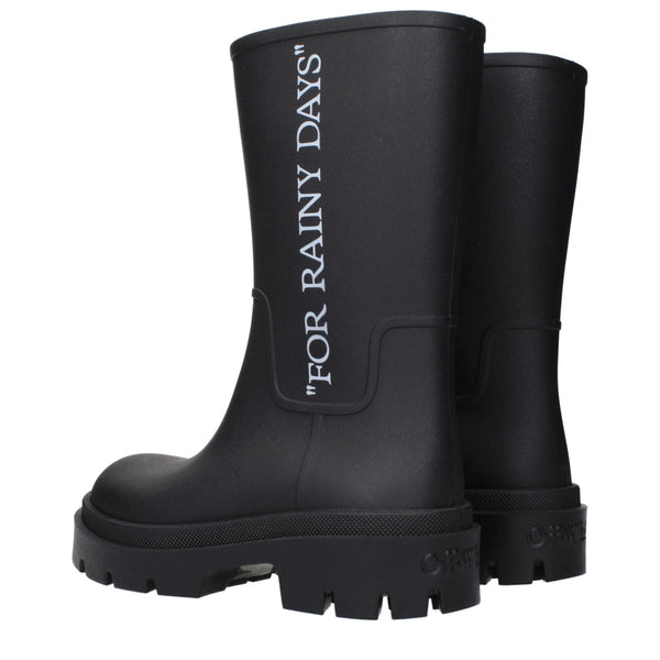Schwarze Baumwoll-Knöchelstiefel