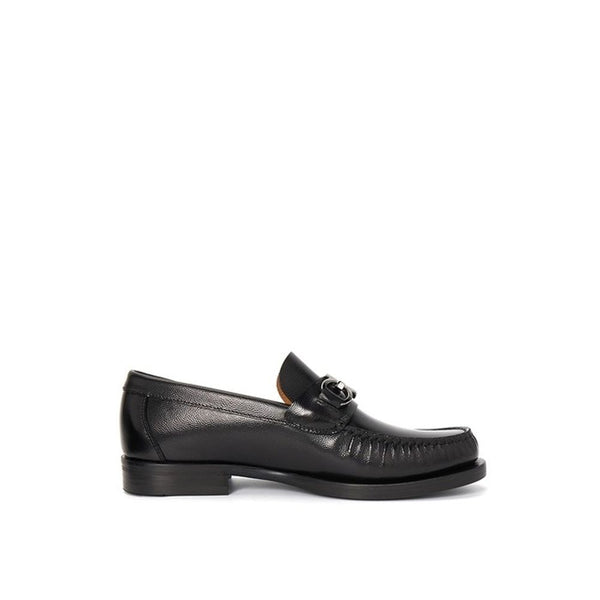 Schwarze Loafer aus Kalbsleder
