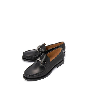 Schwarze Loafer aus Kalbsleder