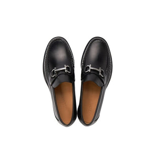 Schwarze Loafer aus Kalbsleder
