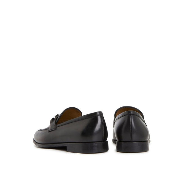 Schwarze Loafer aus Kalbsleder