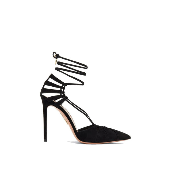 Schwarze Schnürschuhe aus Kalbsleder
