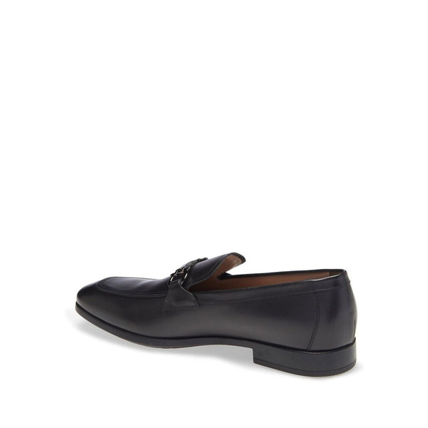 Schwarze Loafer aus Kalbsleder
