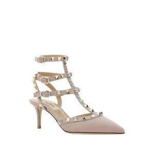 Bunte Kalbshaut Pumps mit hohem Absatz